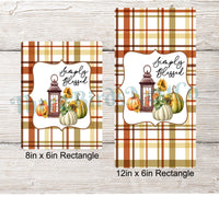 
              Simply Blessed Fall Pumpkins and Lantern Sign
            