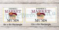
              Farmers Market Mums - Farmers Market Sign - Welcome Wreath Sign - Farmers Market Stand - Farmers Market Wreath
            