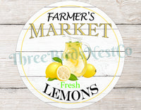 
              Farmers Market Lemons Sign
            