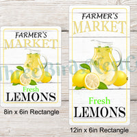 Farmers Market Lemons Sign