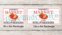 
              Farmers Market Strawberries Sign
            