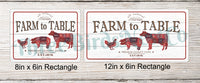
              Farm to Table Butcher Sign
            