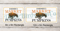 
              Farmers Market Pumpkins Wagon Sign
            