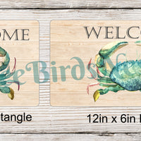 Blue Crab Welcome Sign