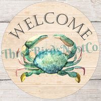Blue Crab Welcome Sign