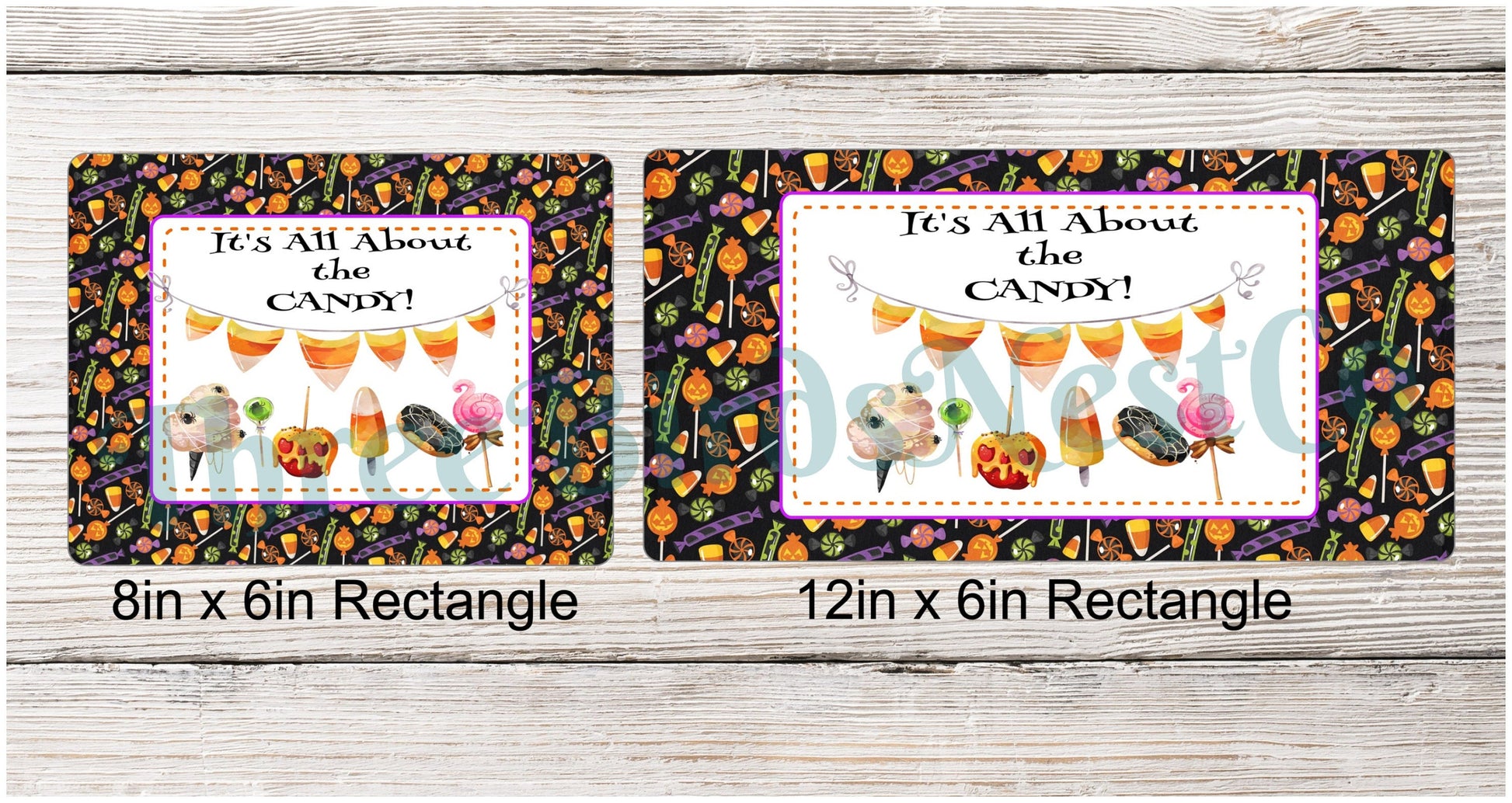 Its All About the Candy Sign - Halloween Signs - Halloween Wreath Signs - Halloween Candy Sign - Caramel Apple Sign
