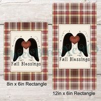 Fall Blessings Primitive Crows Sign