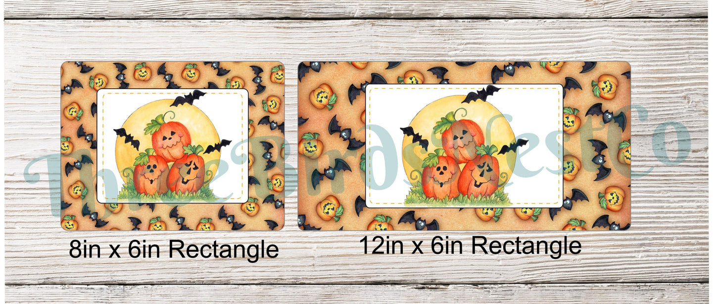 Halloween Jack O Lantern Trio Sign