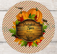 
              Pumpkin Spice Fall Barrel Sign
            