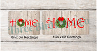 
              Farmhouse Christmas Wreath Home Sign
            