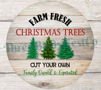 
              Farm Fresh Christmas Trees Sign
            