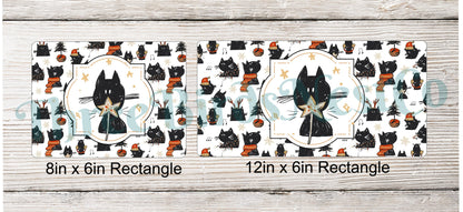 Rustic Black Christmas Cat Sign