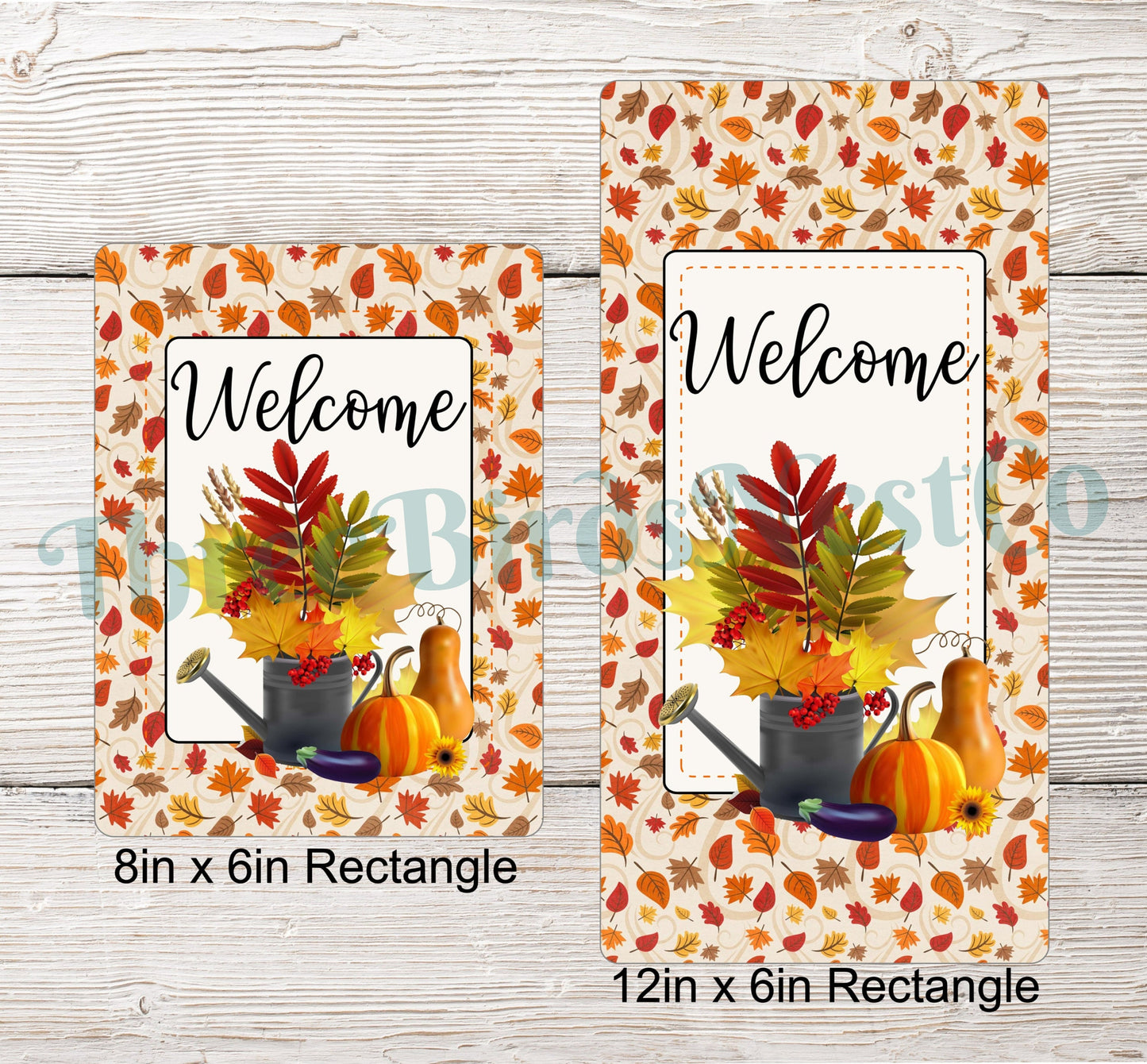 Welcome Fall Watering Can Sign