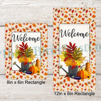 Welcome Fall Watering Can Sign