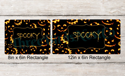 Spooky Glowing Eyes Halloween Sign