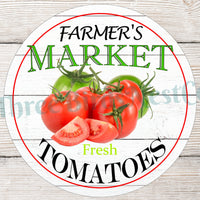Farmers Market Tomatoes Sign