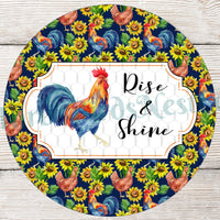 Rise and Shine Rooster Sign