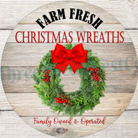 Farm Fresh Christmas Wreaths Sign