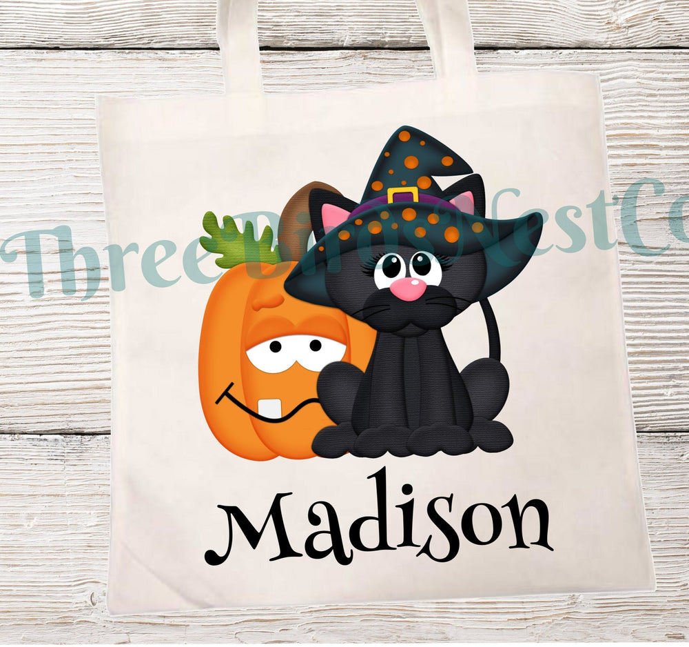 Personalized Halloween Candy Tote Bag - 2 Sizes and Many styles available!