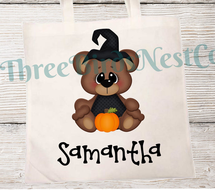 Personalized Halloween Candy Tote Bag - 2 Sizes and Many styles available!