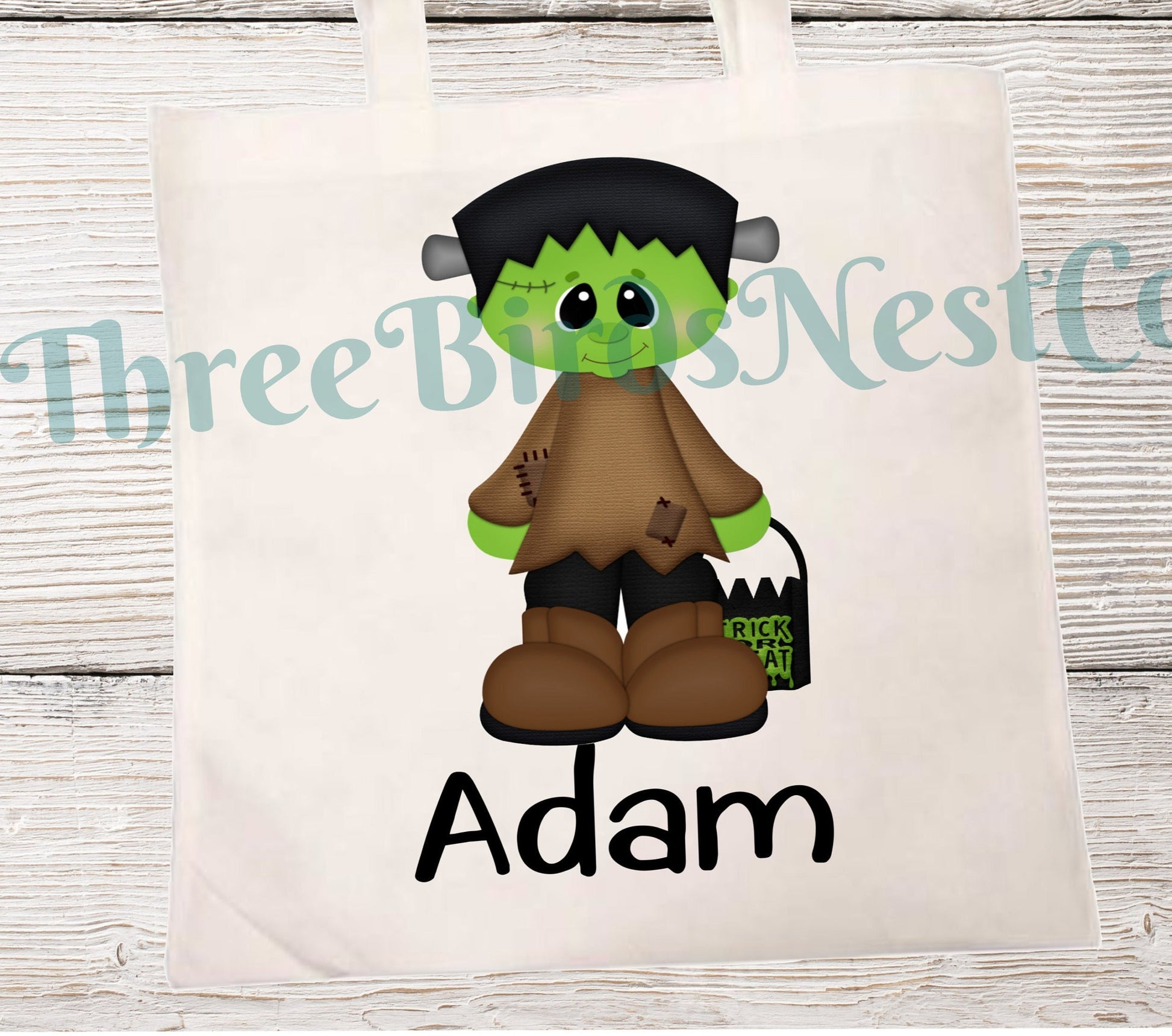 Personalized Halloween Candy Tote Bag - 2 Sizes and Many styles available!