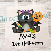 Personalized Halloween Candy Tote Bag- 2 Sizes and many styles available!