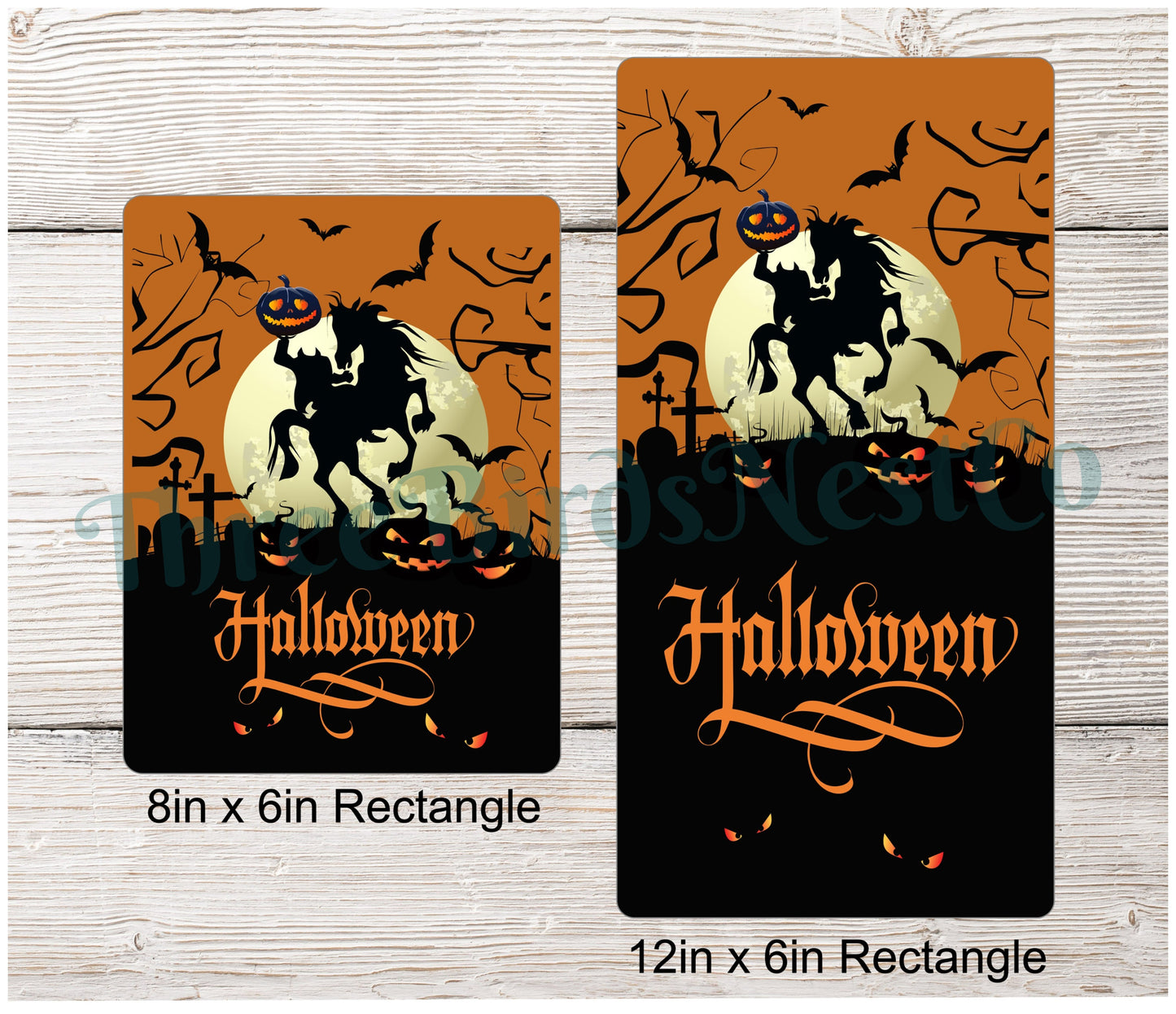 Headless Horseman Halloween Sign