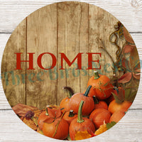 Wood Pumpkins Home Sign