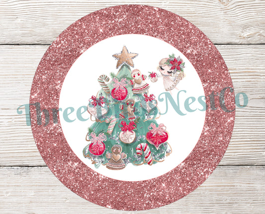 Christmas Tree Angel Sign