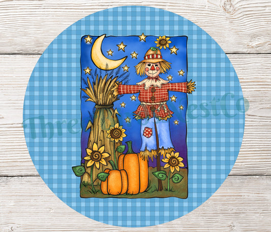 Fall Night Scarecrow Sign