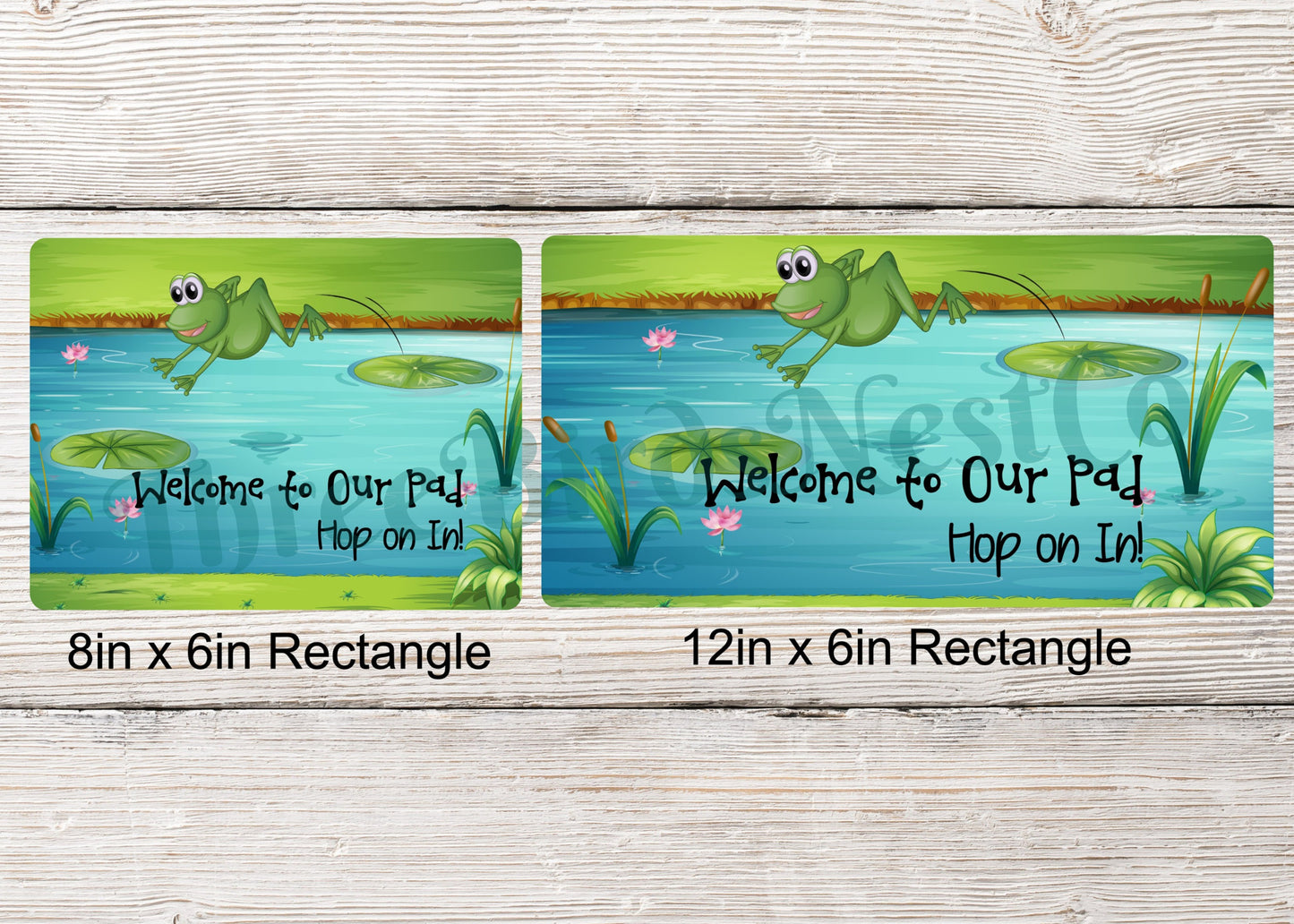 Welcome to Our Pad Frog Pond Sign