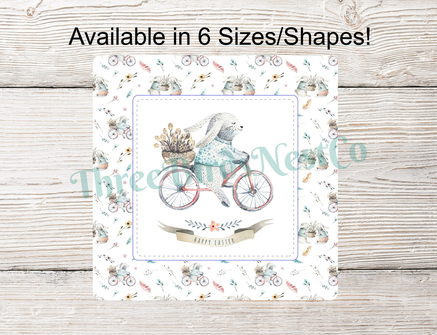 Happy Easter Bunny Bicycle Sign