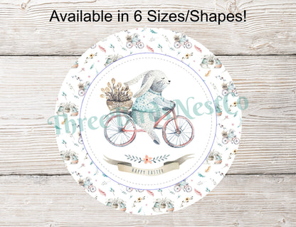 Happy Easter Bunny Bicycle Sign