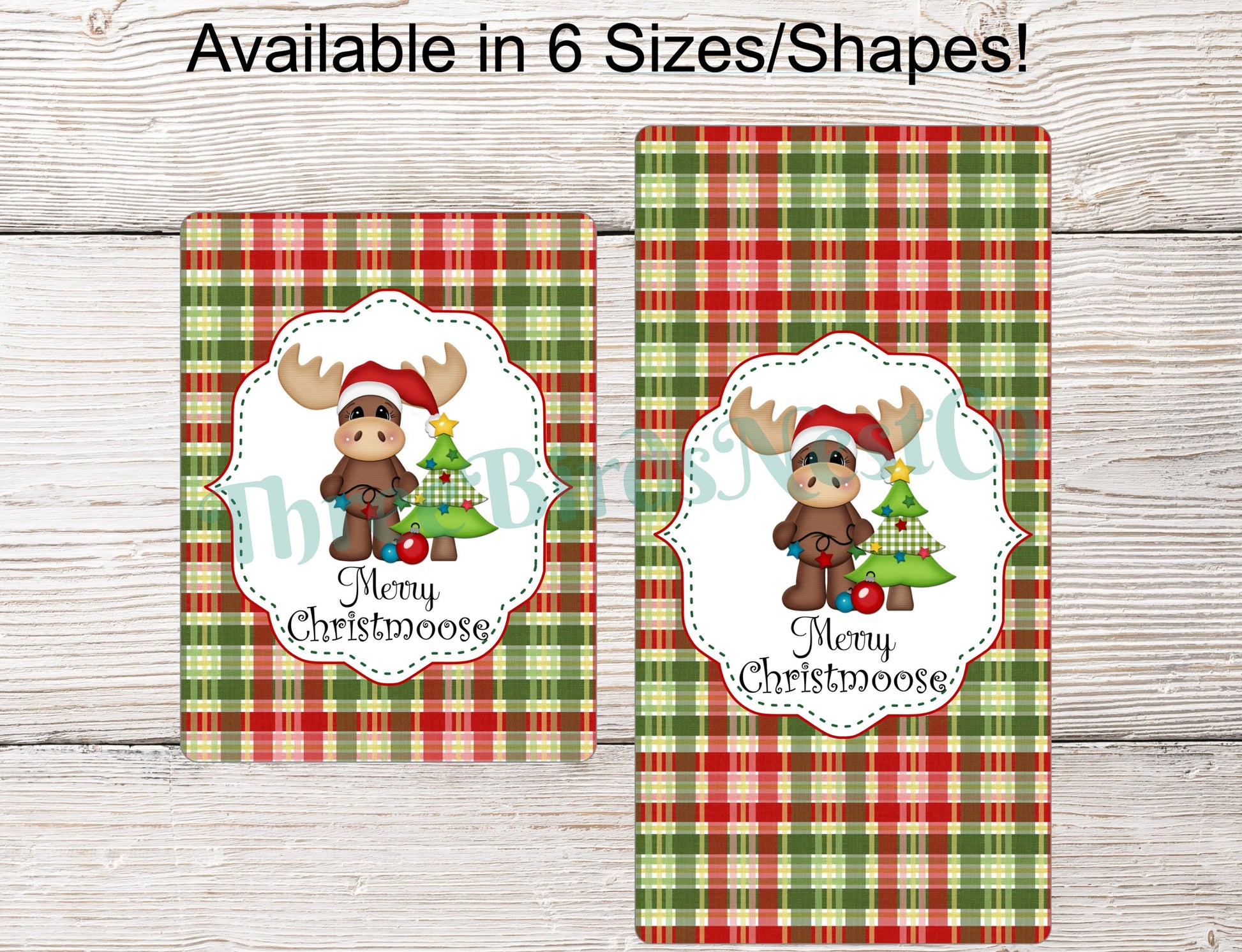 Christmas Wreath Sign - Merry Christmoose Sign - Christmas Moose Sign - Merry Christmas Sign - Moose Sign
