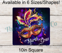 
              Jeweled Mardi Gras Mask Sign
            