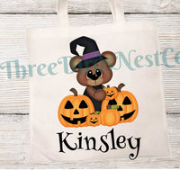 
              Personalized Halloween Candy Tote Bag - 2 Sizes and Many styles available!
            