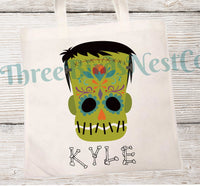 
              Personalized Halloween Candy Tote Bag- 2 Sizes and Many styles available!
            