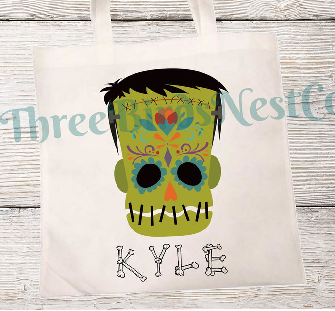 Personalized Halloween Candy Tote Bag- 2 Sizes and Many styles available!