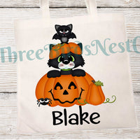 Personalized Halloween Candy Tote Bag- 2 Sizes and Many styles available!