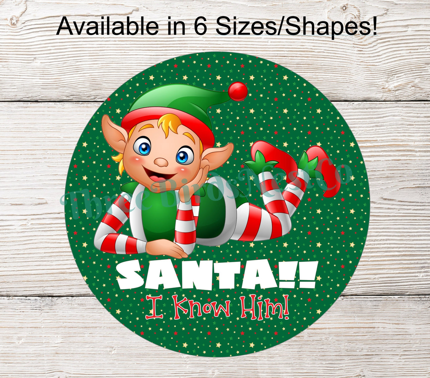 I Know Santa Christmas Elf Sign