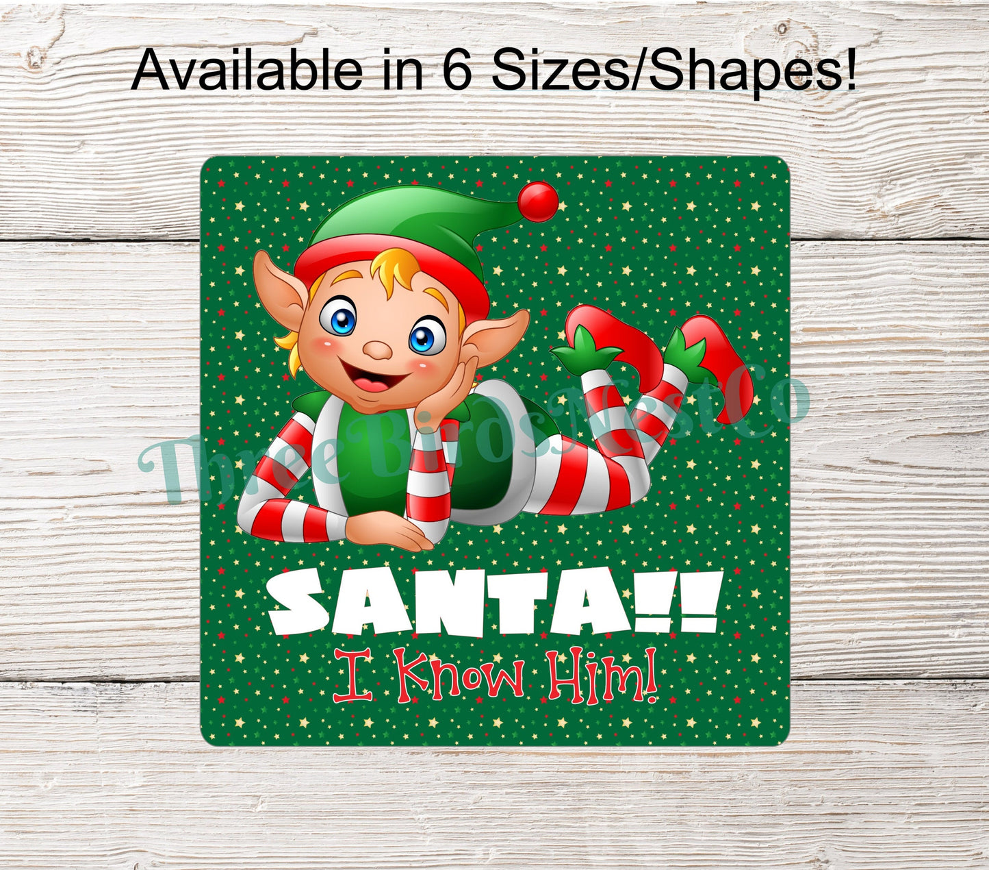 I Know Santa Christmas Elf Sign