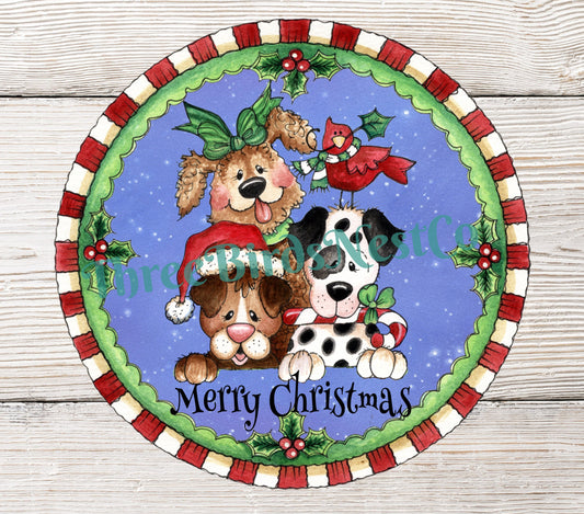 Christmas Dogs Sign