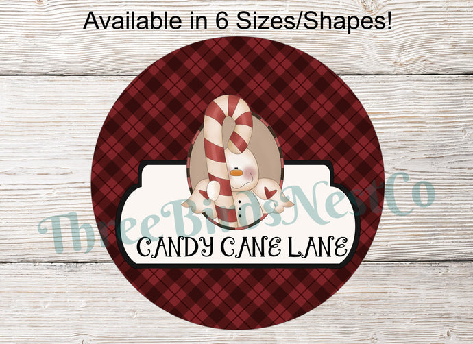 Christmas Wreath Sign - Snowman Sign - Winter Wreath Signs - Candy Cane Sign - Christmas Signs - Christmas Cookies - Winter Wreath Sign