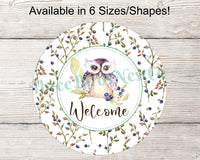 
              Blueberries Owl Welcome Sign
            