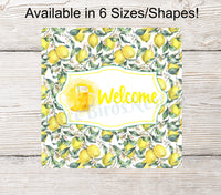 
              Welcome Lemons and Flowers Lemonade Sign
            