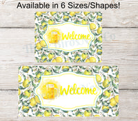 
              Welcome Lemons and Flowers Lemonade Sign
            