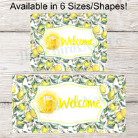 Welcome Lemons and Flowers Lemonade Sign