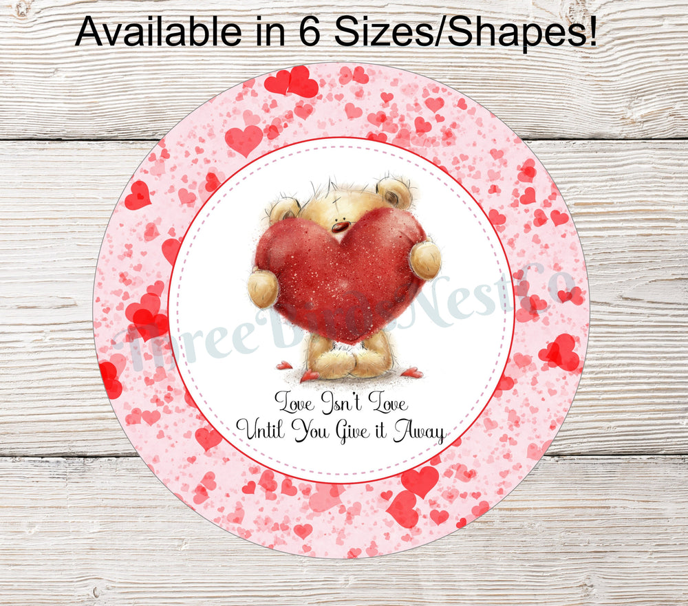 Valentines Day Teddy Bear Sign