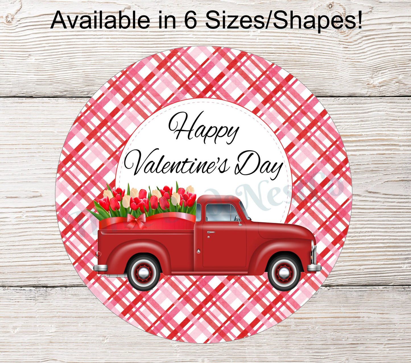 Red Tulips Truck- Valentines Day or Welcome Message