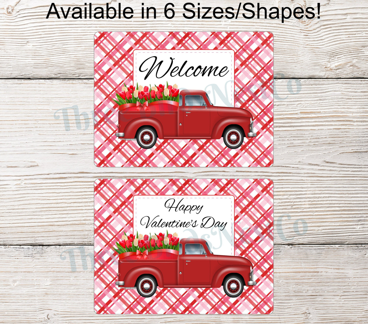Red Tulips Truck- Valentines Day or Welcome Message